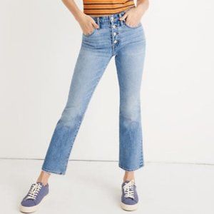 Madewell Cali Demi-Boot button fly jeans 26